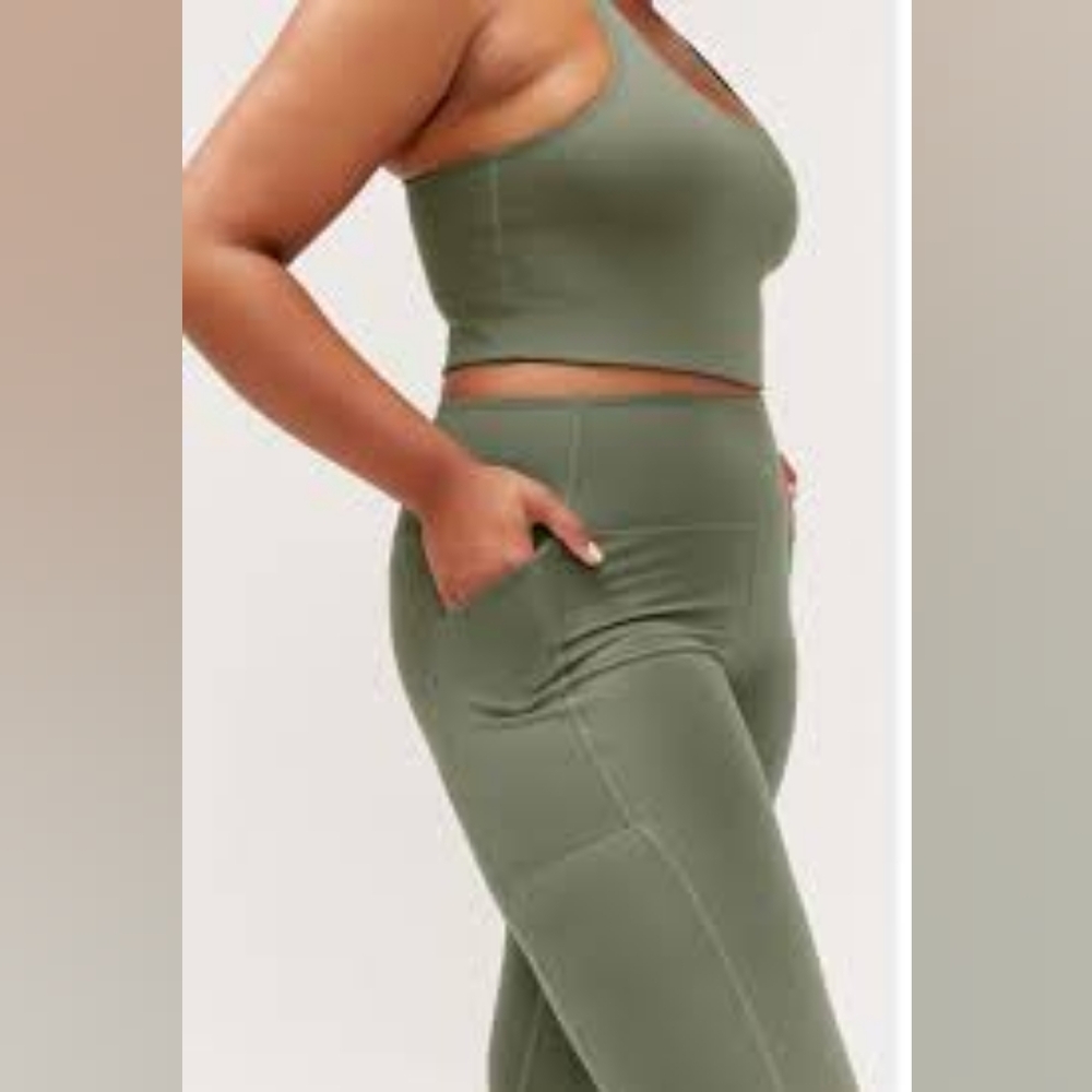 Girlfriend Collective Thyme High Rise Compressive Pocket Legging